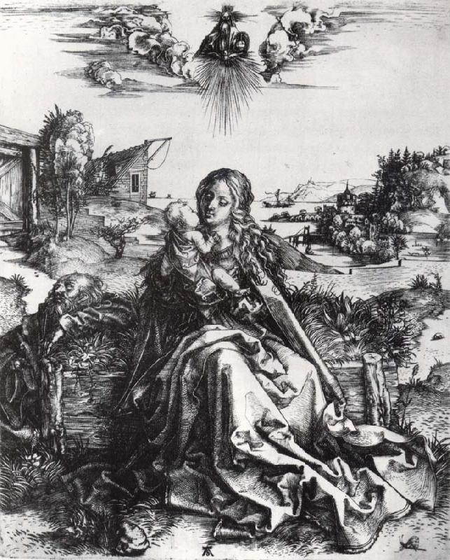 Albrecht Durer The holy family with the dragonfly